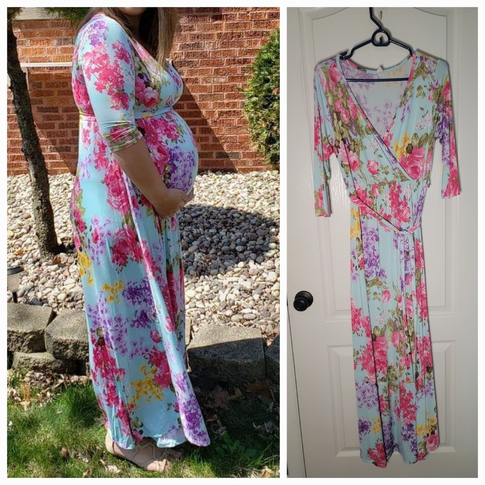 Maternity Floral Dress size large